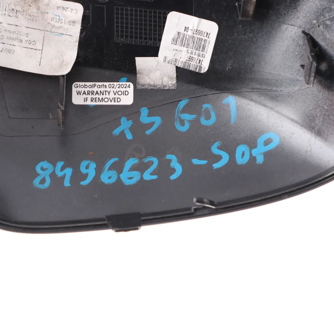 Wing Mirror Cover BMW X3 G01 X5 G05 Cap Door Left N/S Sophisto Grey Metallic A90 to with Part number 8496623 Wing Mirror Cover BMW X3 G01 X5 G05 Cap Door Left N/S Sophisto Grey Metallic A90 - SKU 8496623-SOP - Part number 8496623