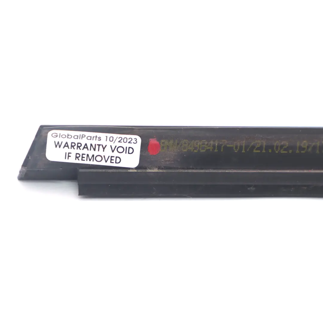 BMW F45 Door Window Weatherstrip Rear Left N/S Trim Strip Black - SKU 8498417 - Part number 8498417