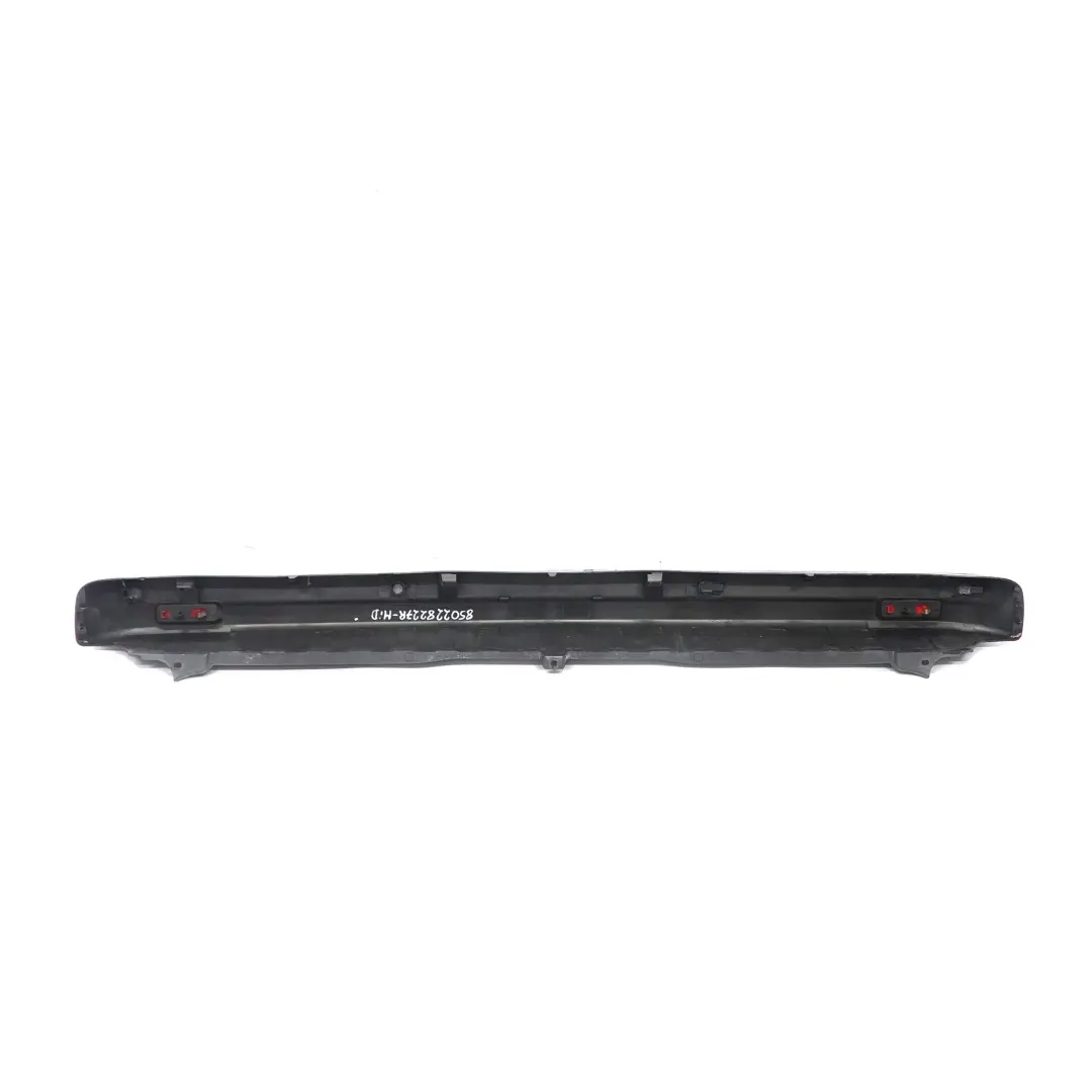 Bumper Trim Cover Midnight Black to Renault Trafic III Vivaro B Rear with Part number 850228227R Renault Trafic III Vivaro B Rear Bumper Trim Cover Midnight Black - SKU 850228227R-MID - Part number 850228227R