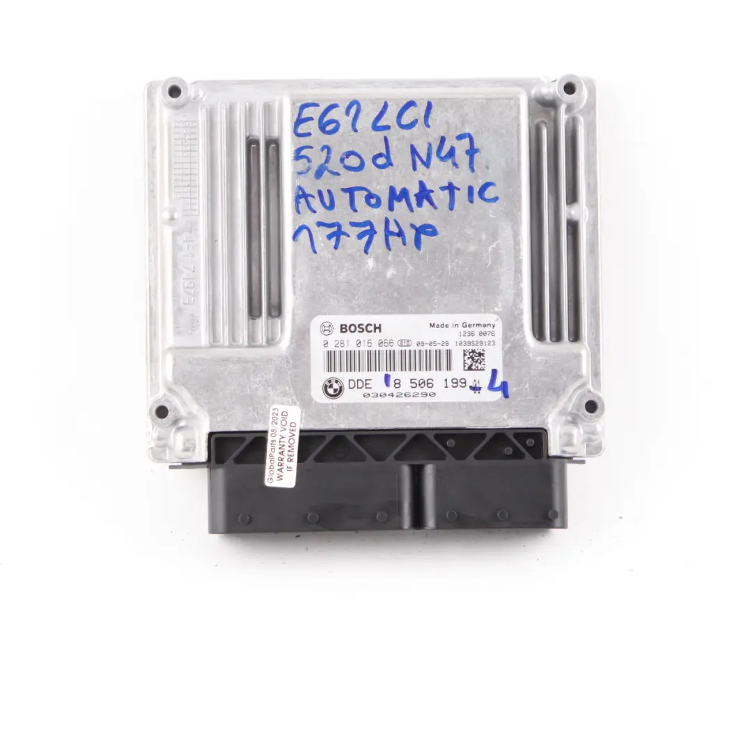 N47 177HP Engine ECU Kit DDE CAS3 Keys to BMW E60 E61 LCI 520d Diesel with Part number 8506199 BMW E60 E61 LCI 520d Diesel N47 177HP Engine ECU Kit DDE CAS3 Keys - SKU 8506199-4 - Part number 8506199