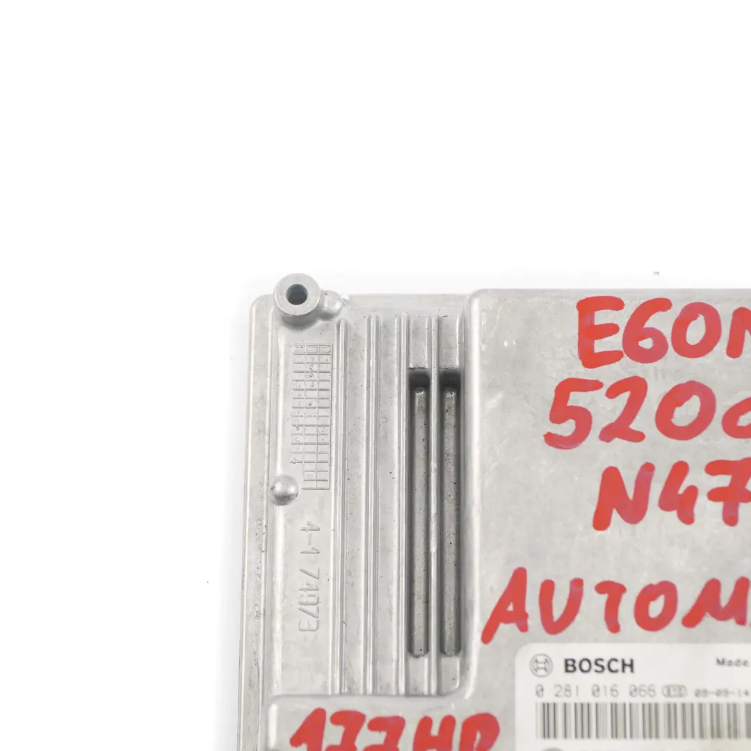 N47 177HP Moteur ECU DDE Unité De Contrôle pour BMW E60 E61 LCI 520D Diesel à propos du numéro de pièce 8506199 BMW E60 E61 LCI 520D Diesel N47 177HP Moteur ECU DDE Unité De Contrôle - SKU 8506199 - Numéro de pièce 8506199