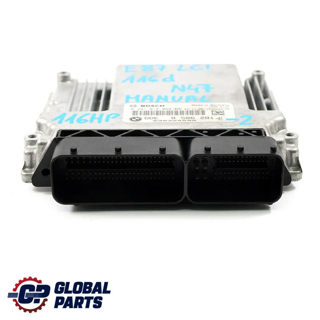 BMW E87 LCI E90 116d 316d N47 Engine ECU KIT DDE + CAS3 + Key Manual - SKU 8506281-2 - Part number 8506281