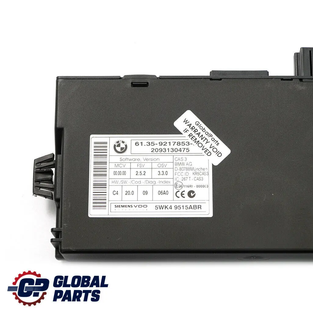 N47 Motor ECU KIT DDE CAS3 Clave Manual para BMW E87 LCI E90 116d 316d con número de pieza 8506281 BMW E87 LCI E90 116d 316d N47 Motor ECU KIT DDE CAS3 Clave Manual - SKU 8506281-2 - Número de pieza 8506281