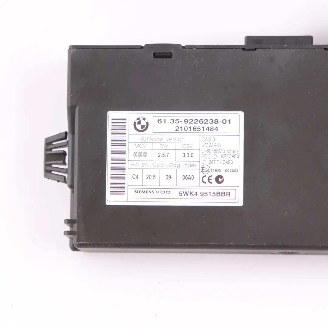 BMW E87 LCI E90 116d 316d N47 KIT ECU moteur DDE + CAS3 + Cle Manuel - SKU 8506281-5 - Número de pieza 8506281