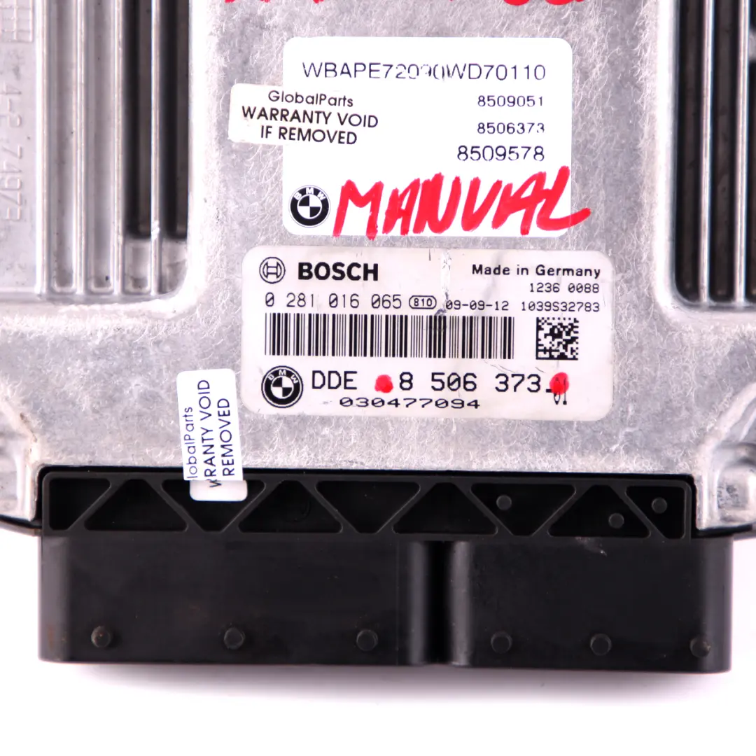N47 Engine Control Unit ECU Module DDE Manual BMW X3 Series E83 LCI 1.8d - SKU 8506373 - Part number 8506373