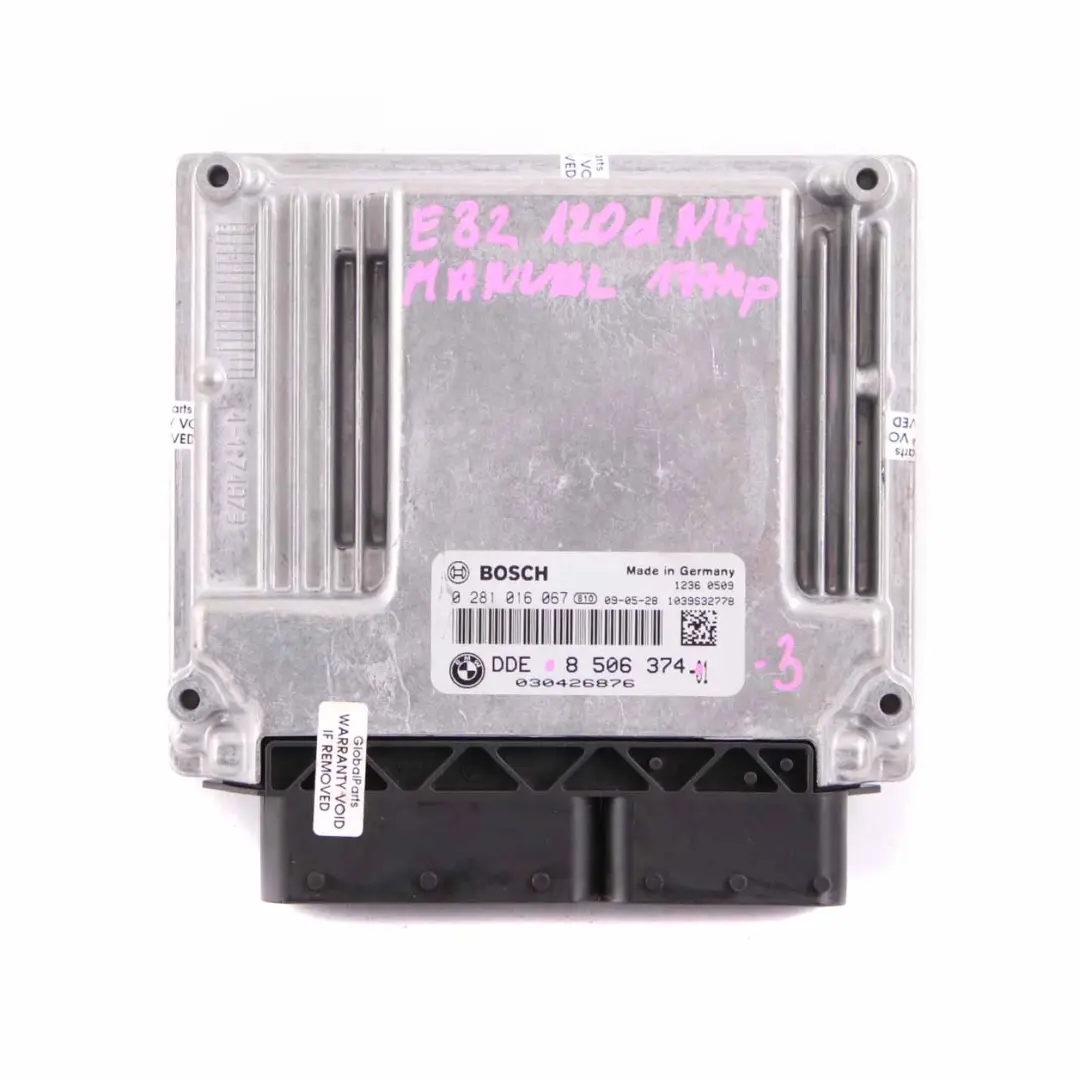 N47 Kit centralina DDE CAS3 Chiave Manuale per BMW E81 E87 E90 LCI 120d 320d con numero di parte 8506374 BMW E81 E87 E90 LCI 120d 320d N47 Kit centralina DDE CAS3 Chiave Manuale - SKU 8506374-3 - Numero di parte 8506374