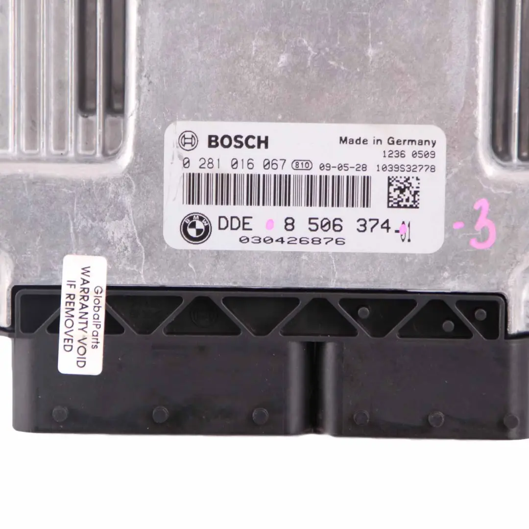 BMW E81 E87 E90 LCI 120d 320d N47 ECU Kit DDE CAS3 Schlüssel - SKU 8506374-3 - Teilenummer 8506374