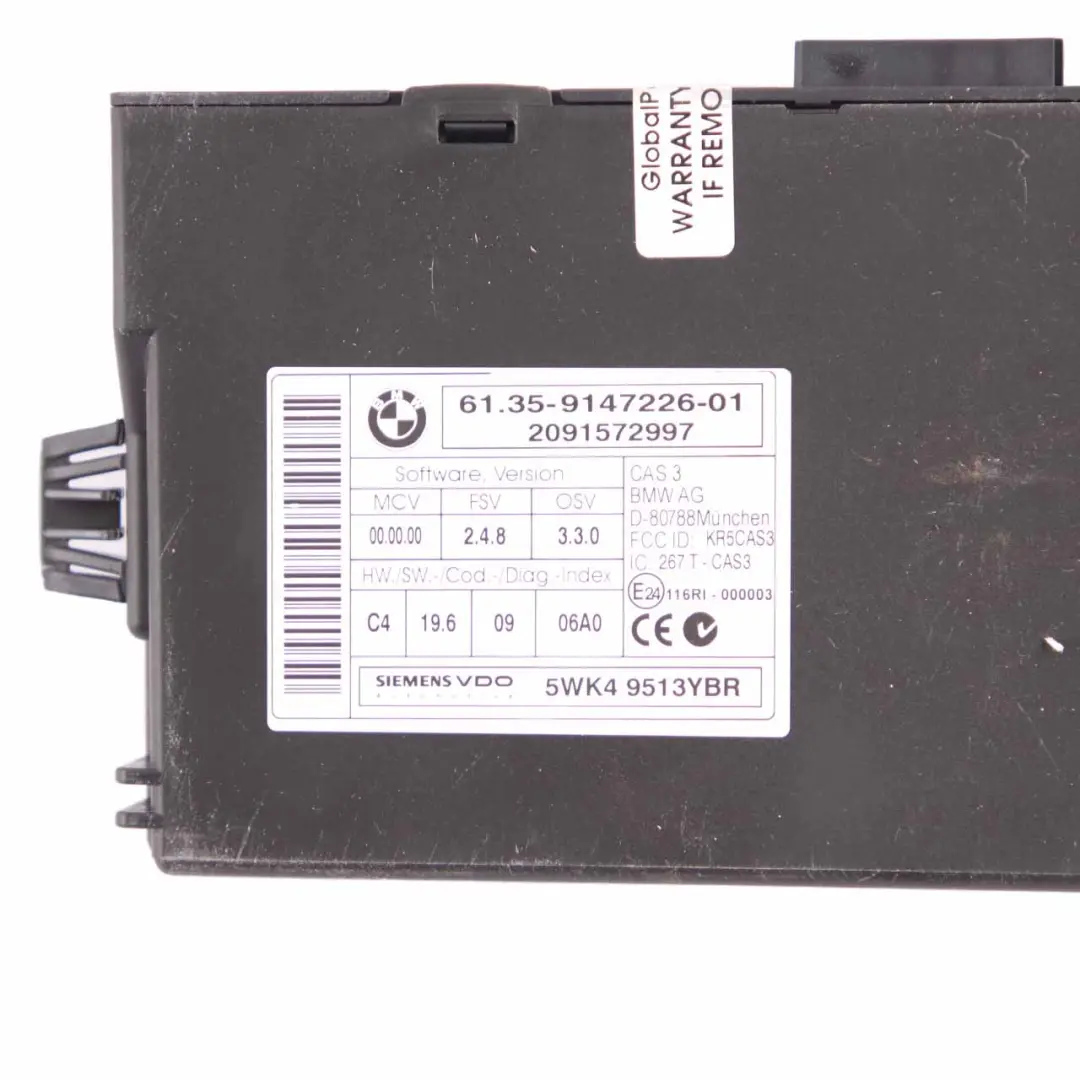 N47 Kit centralina DDE CAS3 Chiave Manuale per BMW E81 E87 E90 LCI 120d 320d con numero di parte 8506374 BMW E81 E87 E90 LCI 120d 320d N47 Kit centralina DDE CAS3 Chiave Manuale - SKU 8506374-3 - Numero di parte 8506374