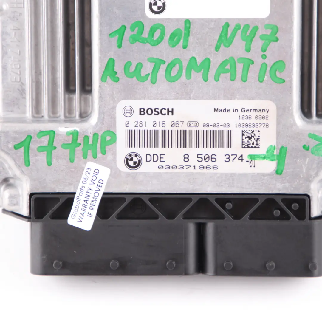 BMW E81 E87 E90 LCI 120d 320d N47 ECU Kit DDE CAS3 Schlüssel Automatik - SKU 8506374-4 - Teilenummer 8506374