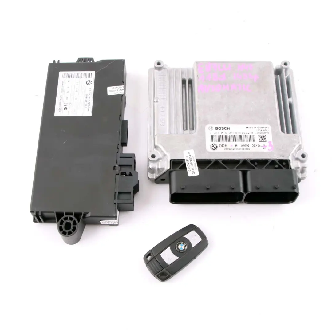 BMW E81 E87 E90 E91 LCI 118d 318d N47 Diesel ECU KIT DDE CAS3 + Key - SKU 8506375-3 - Part number 8506375