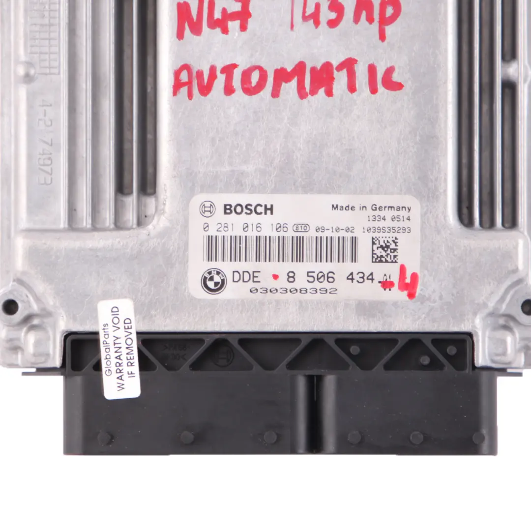 18d 118d 318d N47 ECU Kit DDE CAS3 Schlüssel für BMW E81 E84 E87 E90 LCI mit Teilenummer 8506434 BMW E81 E84 E87 E90 LCI 18d 118d 318d N47 ECU Kit DDE CAS3 Schlüssel - SKU 8506434-4 - Teilenummer 8506434