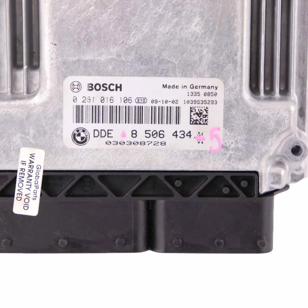 N47 ECU Engine Control Kit DDE Automatic to BMW E81 E87 E90 LCI 118d 318d with Part number 8506434 BMW E81 E87 E90 LCI 118d 318d N47 ECU Engine Control Kit DDE Automatic - SKU 8506434-5 - Part number 8506434
