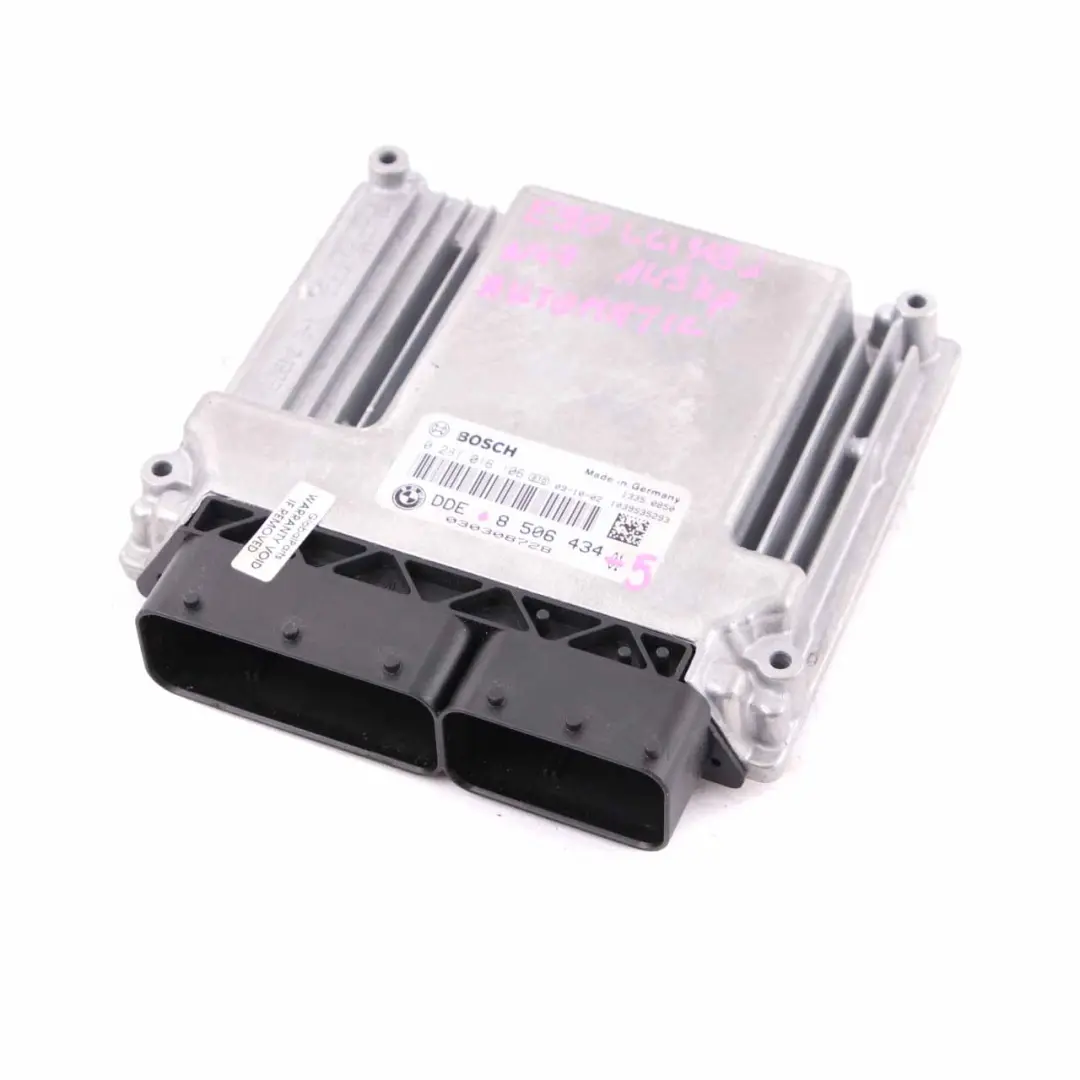 N47 ECU Engine Control Kit DDE Automatic to BMW E81 E87 E90 LCI 118d 318d with Part number 8506434 BMW E81 E87 E90 LCI 118d 318d N47 ECU Engine Control Kit DDE Automatic - SKU 8506434-5 - Part number 8506434