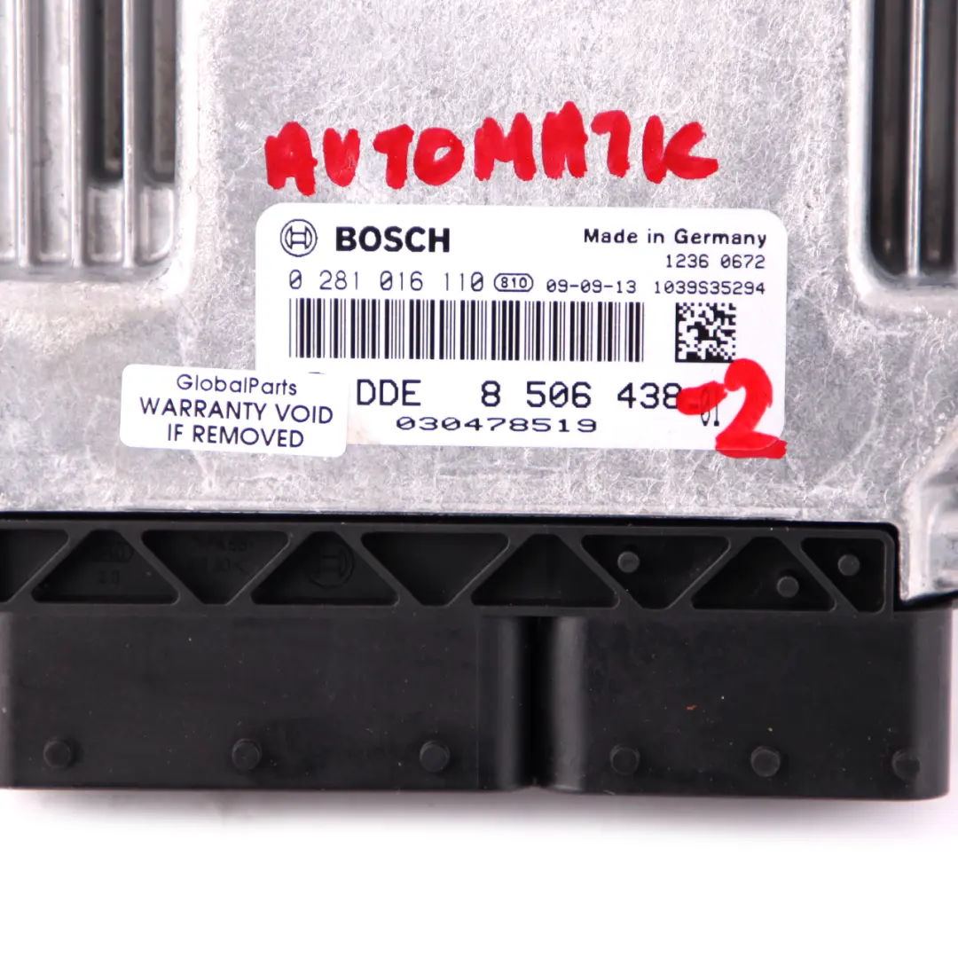 N47 Komputer Silnika DDE CAS 3 Automat BMW E87 LCI E90 120d 320d - SKU 8506438-2 - Numer Części 8506438