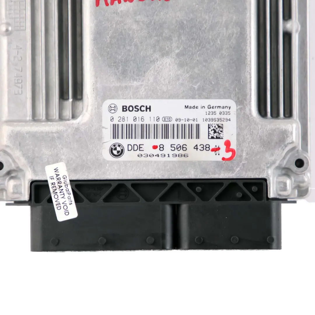 N47 Modulo unità controllo DDE Manuale per BMW E81 E87 E90 E92 LCI 120d 320d con numero di parte 8506438 BMW E81 E87 E90 E92 LCI 120d 320d N47 Modulo unità controllo DDE Manuale - SKU 8506438-3 - Numero di parte 8506438
