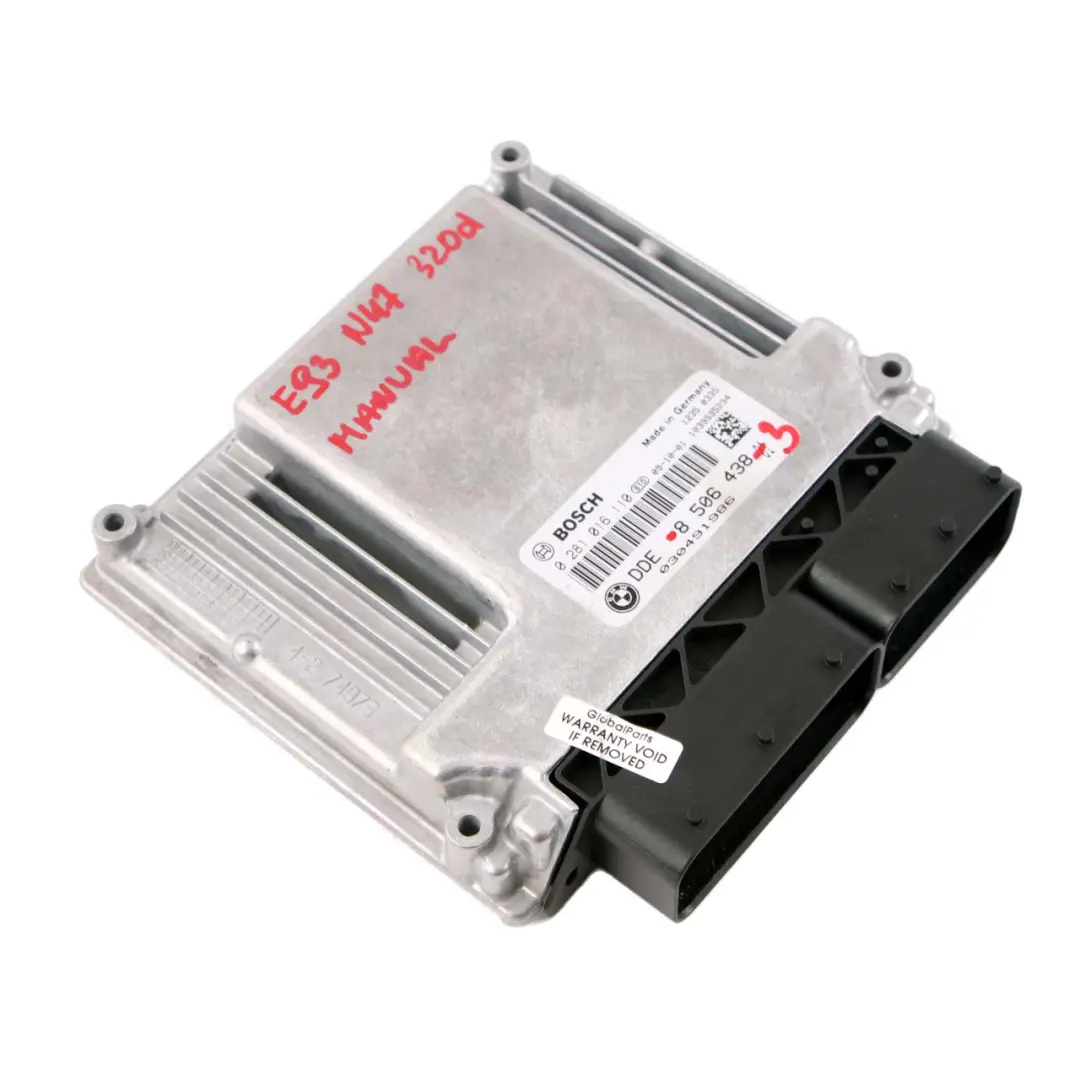 N47 ECU Módulo Unidad Control DDE Manual para BMW E81 E87 E90 E92 LCI 120d 320d con número de pieza 8506438 BMW E81 E87 E90 E92 LCI 120d 320d N47 ECU Módulo Unidad Control DDE Manual - SKU 8506438-3 - Número de pieza 8506438