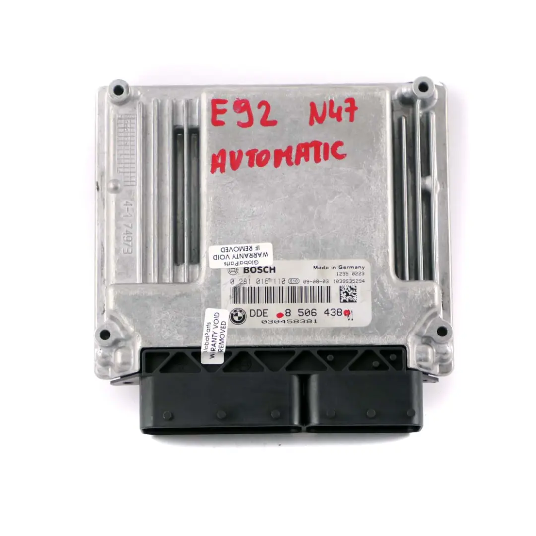 N47 ECU Steuergerät DDE Modul für BMW E81 E87 LCI E90 E92 120d 320d mit Teilenummer 8506438 BMW E81 E87 LCI E90 E92 120d 320d N47 ECU Steuergerät DDE Modul - SKU 8506438 - Teilenummer 8506438