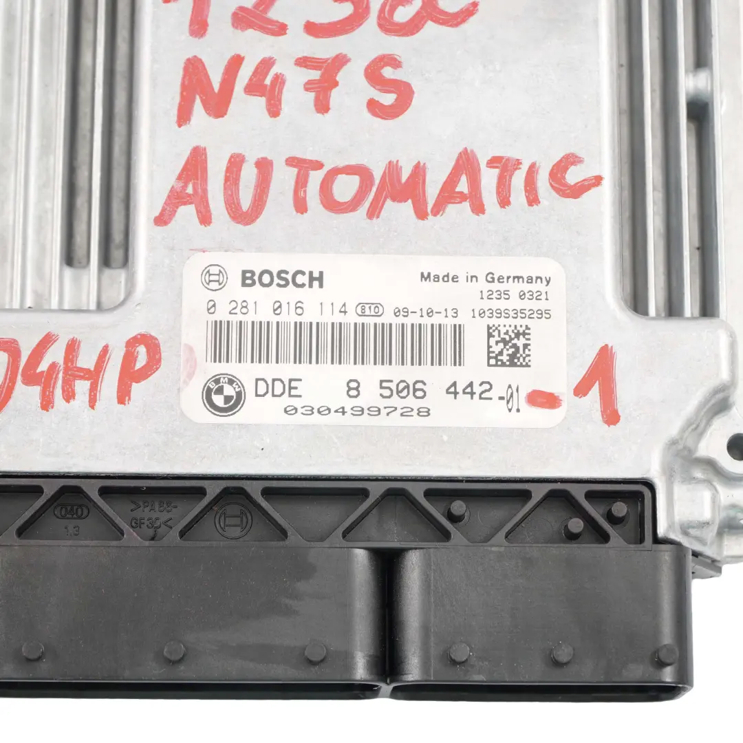 BMW E81 E87 LCI 123d Petrol N47S 204HP ECU Kit DDE CAS3 Key Automatic - SKU 8506442-1 - Part number 8506442