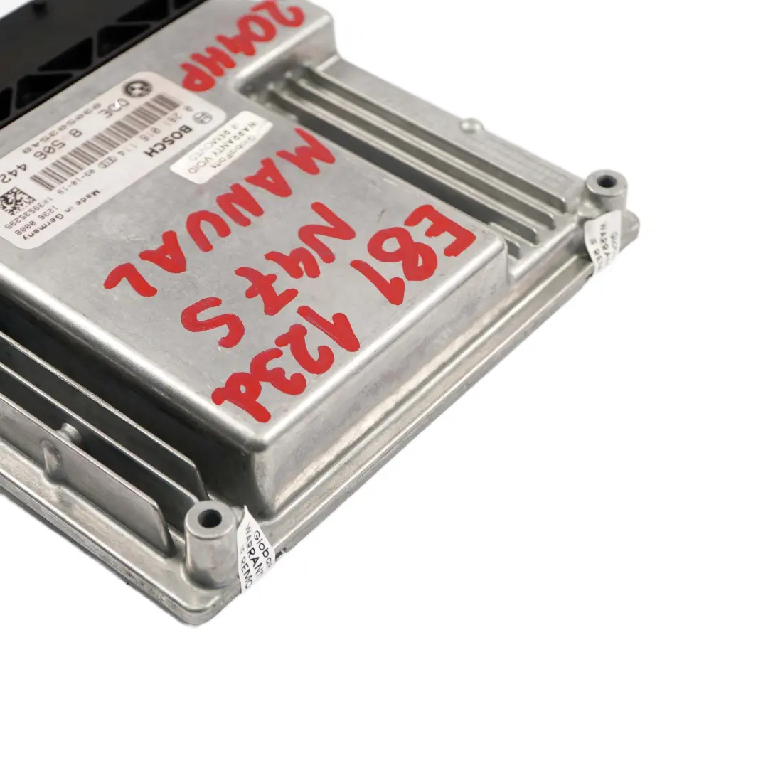 Gasolina N47S 204HP ECU Motor DDE Manual para BMW E81 E82 E87 LCI E88 123d con número de pieza 8506442 BMW E81 E82 E87 LCI E88 123d Gasolina N47S 204HP ECU Motor DDE Manual - SKU 8506442 - Número de pieza 8506442