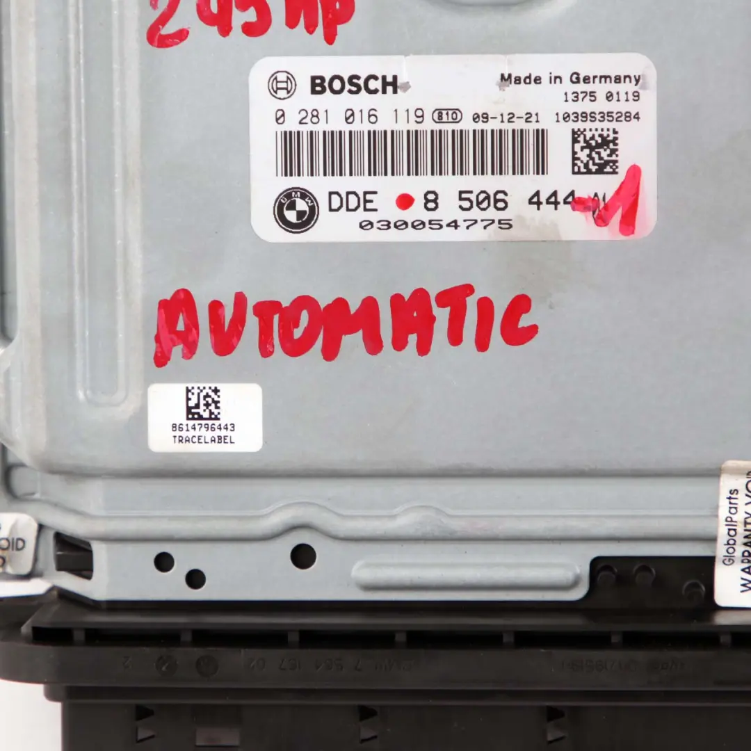BMW E90 E91 LCI E92 330d Diesel N57 245HP ECU Engine Kit DDE CAS3 + Key - SKU 8506444-2 - Part number 8506444