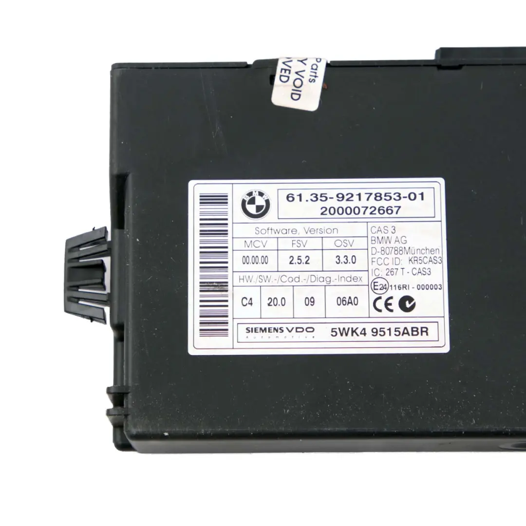 BMW E90 E91 LCI E92 330d Diesel N57 245HP ECU Engine Kit DDE CAS3 + Key - SKU 8506444-2 - Part number 8506444