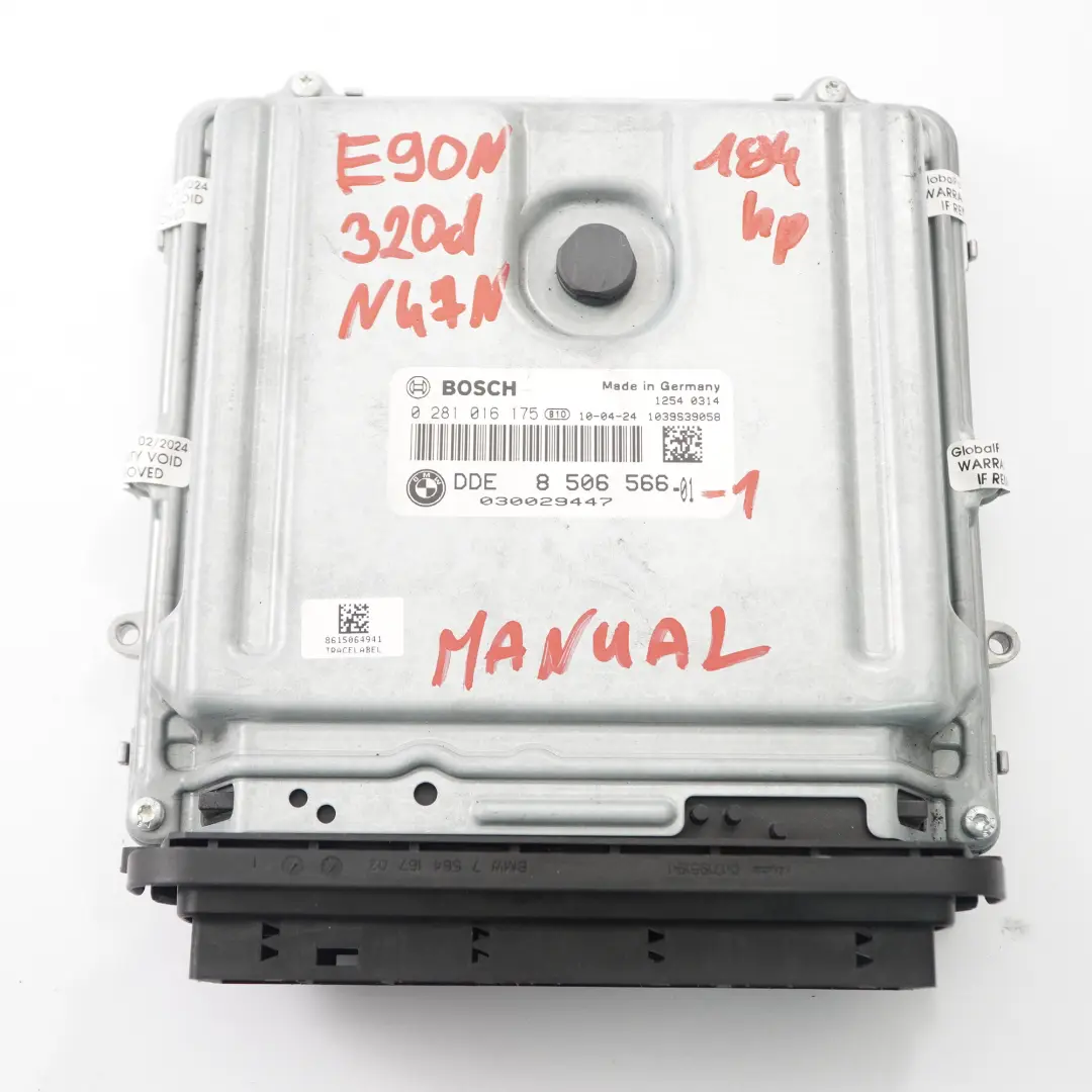BMW 3 Series E90 E91 LCI 320d N47N 184HP ECU Kit DDE CAS3 + Key Manual - SKU 8506566-1 - Part number 8506566