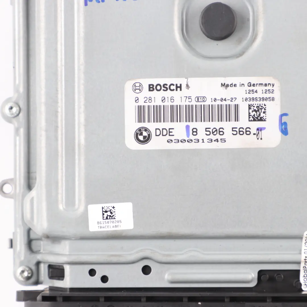 N47N 163HP ECU DDE Cambio Manuale per BMW E90 E91 LCI 320d ed con numero di parte 8506566 BMW E90 E91 LCI 320d ed N47N 163HP ECU DDE Cambio Manuale - SKU 8506566-6 - Numero di parte 8506566