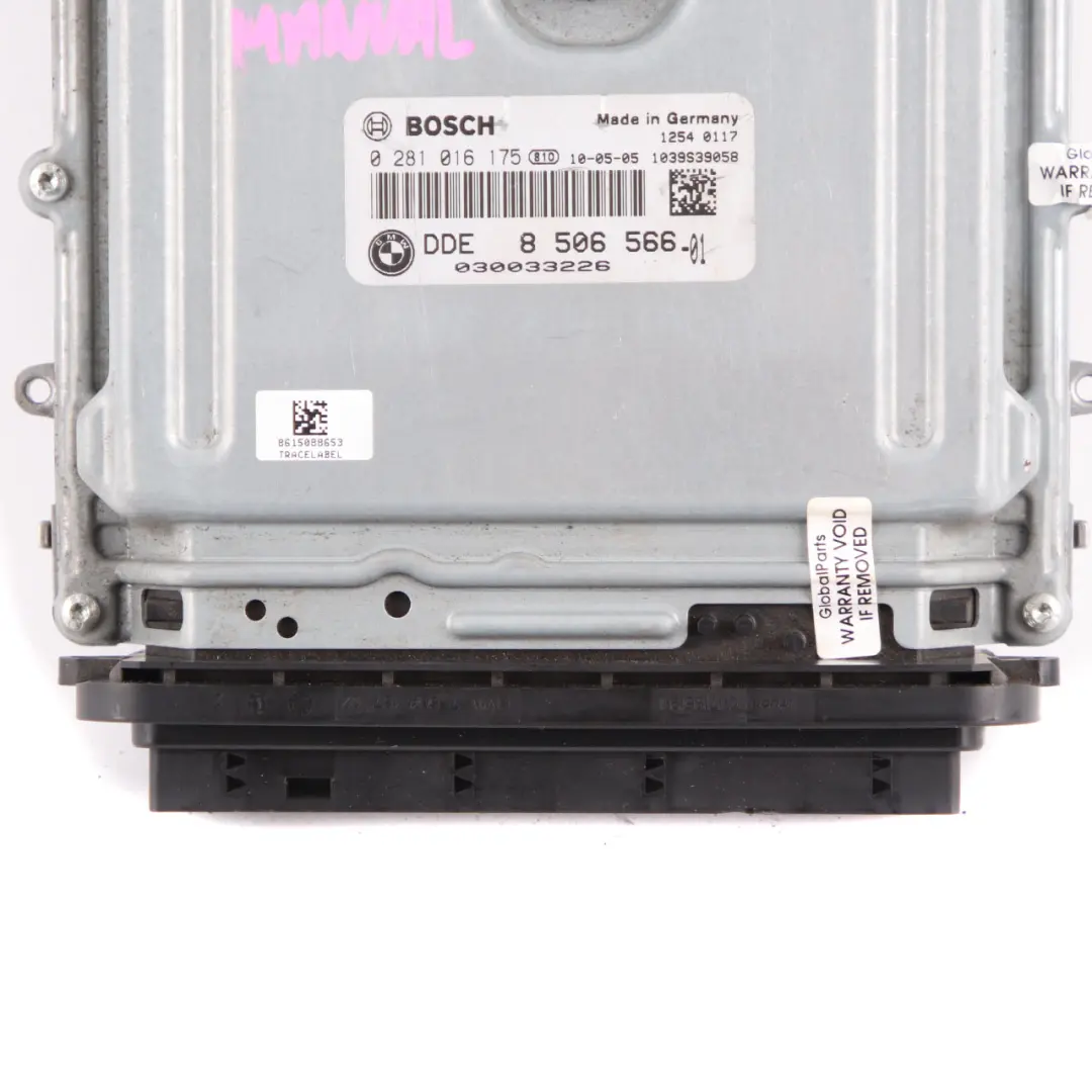 N47N 184HP ECU Engine DDE Manual Transmission to BMW E90 E91 LCI 320d with Part number 8506566 BMW E90 E91 LCI 320d N47N 184HP ECU Engine DDE Manual Transmission - SKU 8506566 - Part number 8506566