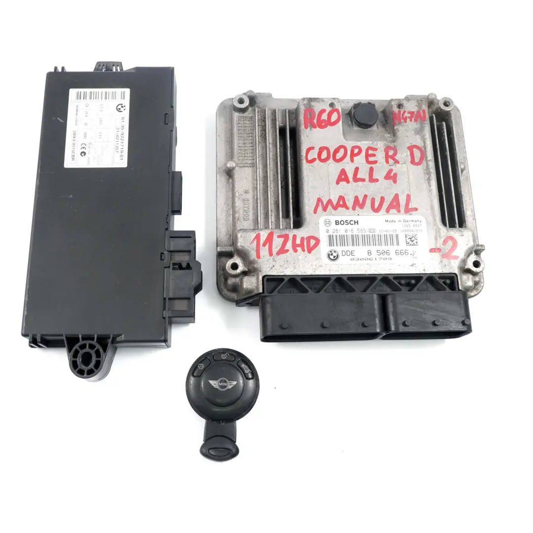 Mini Cooper D R60 ALL4 N47N Diesel Engine ECU Kit DDE CAS3 Key Manual - SKU 8506666-2 - Part number 8506666