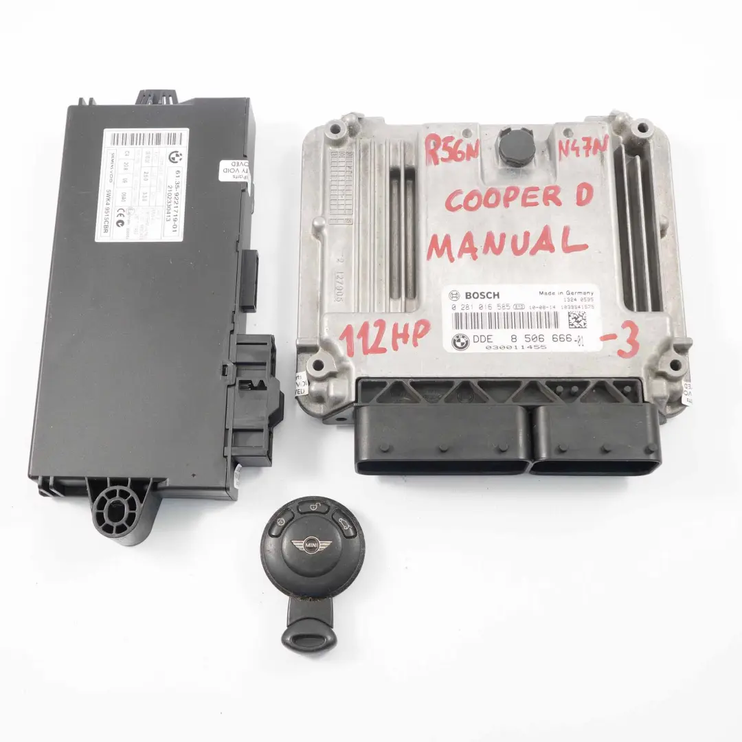 112HP Diesel N47N Unite Commande Moteur DDE CAS3 pour Mini Cooper D R56 LCI à propos du numéro de pièce 8506666 Mini Cooper D R56 LCI 112HP Diesel N47N Unite Commande Moteur DDE CAS3 - SKU 8506666-3 - Numéro de pièce 8506666