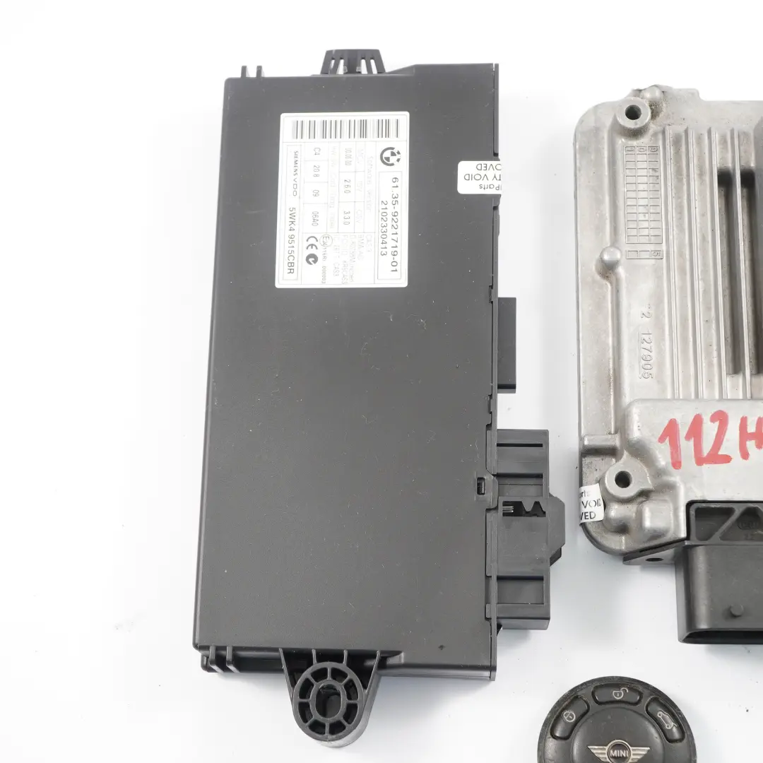 Mini Cooper D R56 LCI 112HP Diesel N47N Engine ECU Kit DDE CAS3 Key - SKU 8506666-3 - Part number 8506666