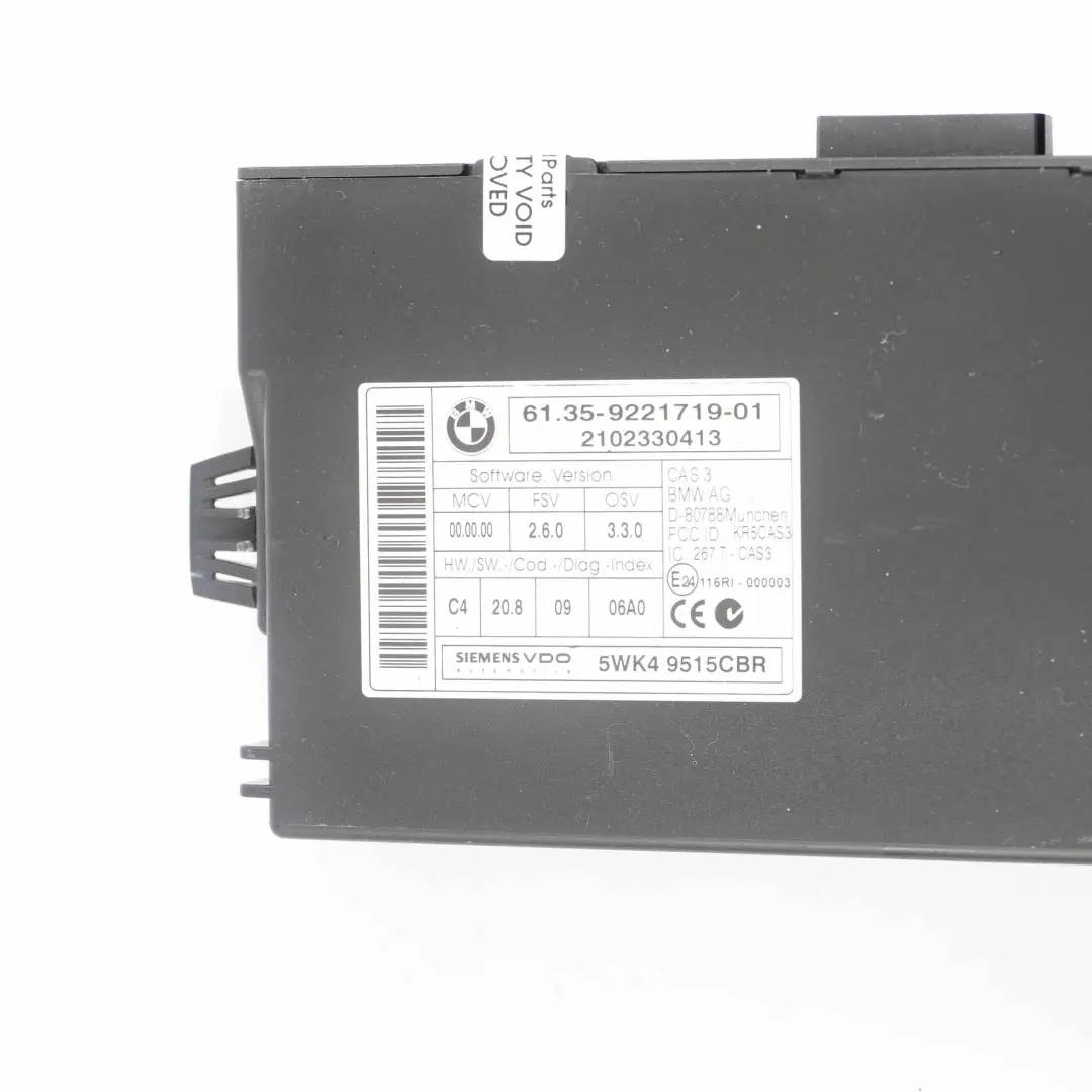 112Hp Diesel N47N Motore Ecu Kit Dde Cas3 Chiave per Mini Cooper D R56 LCI con numero di parte 8506666 Mini Cooper D R56 LCI 112Hp Diesel N47N Motore Ecu Kit Dde Cas3 Chiave - SKU 8506666-3 - Numero di parte 8506666