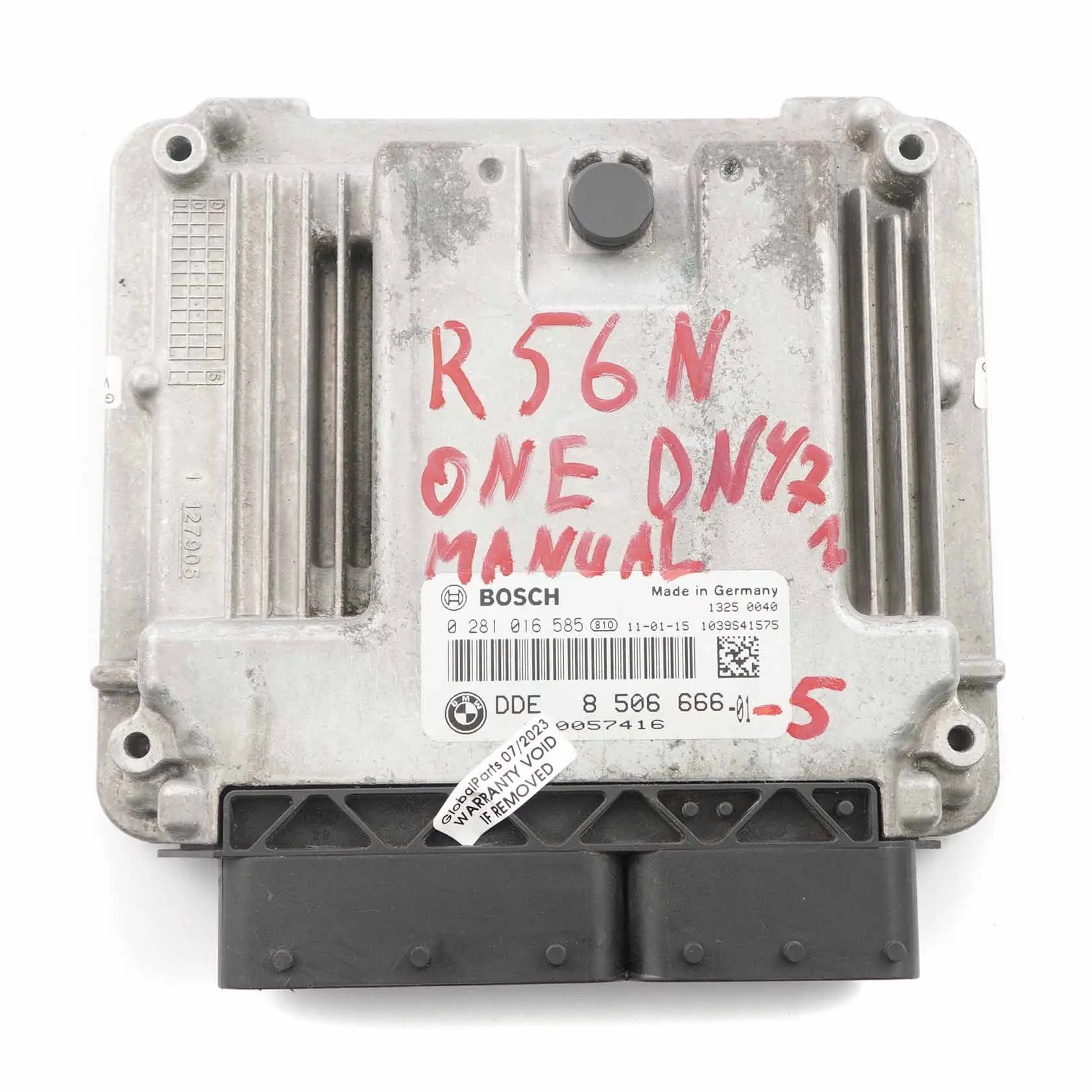 Mini One R56 LCI 90HP N47N Motor Diesel ECU Unidad Control DDE 8506666 Manual