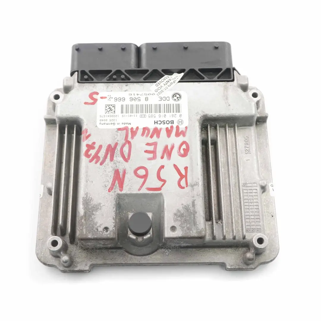 90HP N47N Diesel Engine ECU Control Unit DDE Manual Mini One R56 LCI - SKU 8506666-5 - Part number 8506666