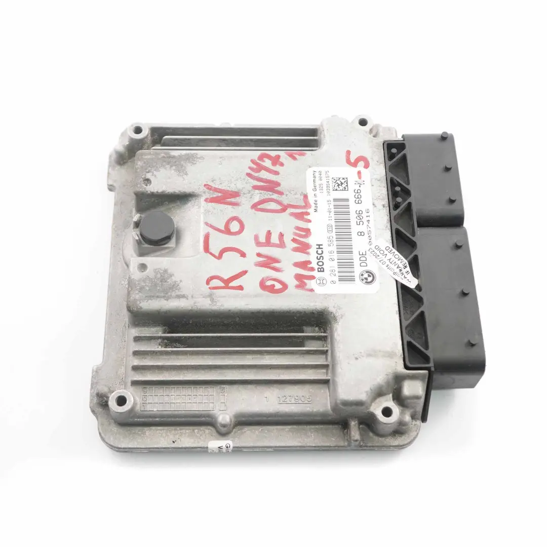 90HP N47N Unité contrôle ECU moteur diesel DDE Manual pour Mini One R56 LCI à propos du numéro de pièce 8506666 Mini One R56 LCI 90HP N47N Unité contrôle ECU moteur diesel DDE Manual - SKU 8506666-5 - Numéro de pièce 8506666