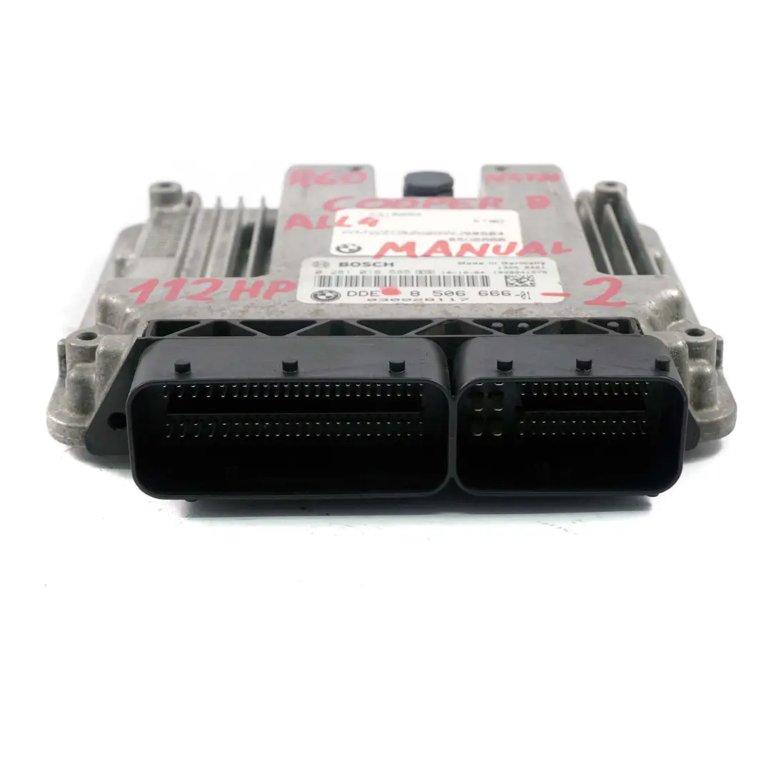Mini Cooper D R60 ALL4 N47N Diesel Engine Control Unit ECU DDE Manuel - SKU 8506666 - Numéro de pièce 8506666