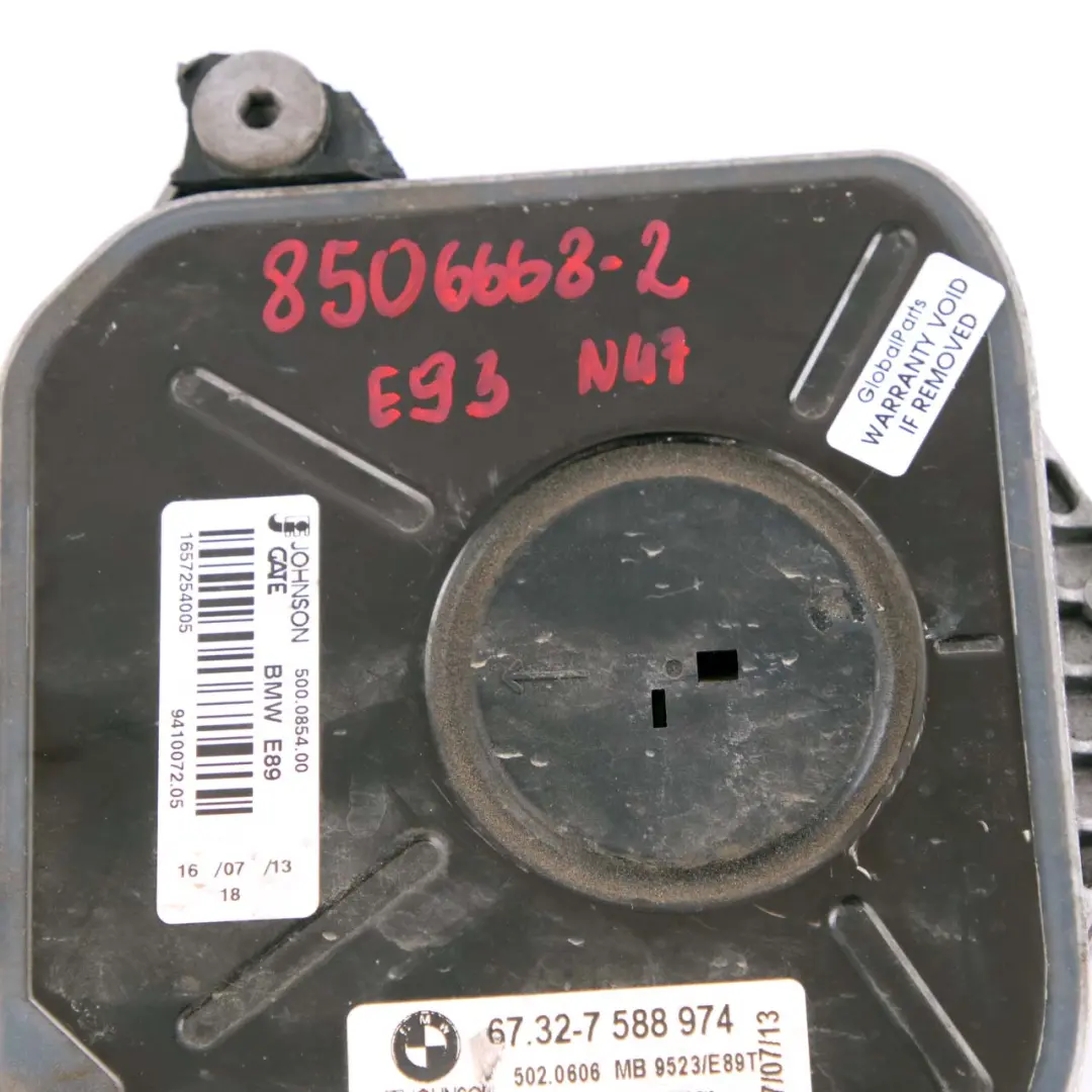 BMW E81 E84 E87 E90 LCI Moteur de ventilateur de radiateur diesel 400W 7588974 - SKU 8506668-6 - Numéro de pièce 8506668