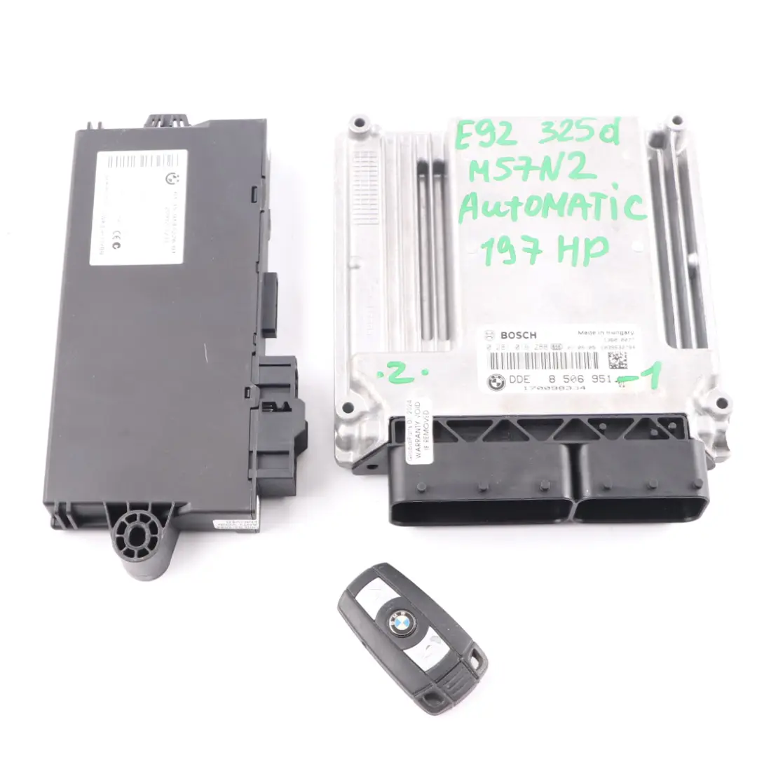 M57N2 Kit Basissteuergerät DDE CAS3 Schlüssel für BMW E60 LCI E90 325d 525d mit Teilenummer 8506951 BMW E60 LCI E90 325d 525d M57N2 Kit Basissteuergerät DDE CAS3 Schlüssel - SKU 8506951-1 - Teilenummer 8506951