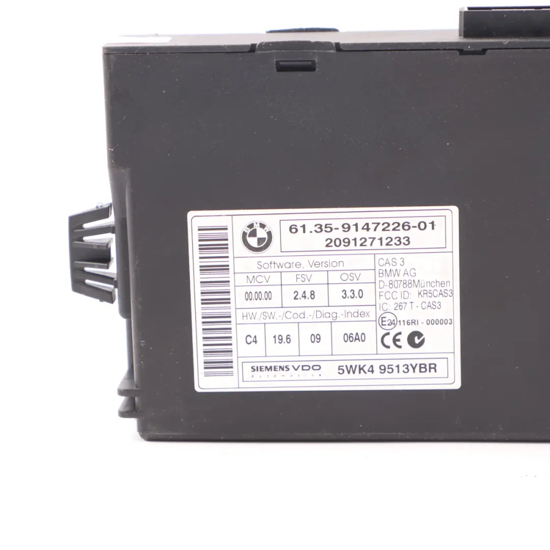 BMW E60 LCI E90 325d 525d M57N2 ECU Unità controllo base DDE CAS3 Chiave - SKU 8506951-1 - Numero di parte 8506951