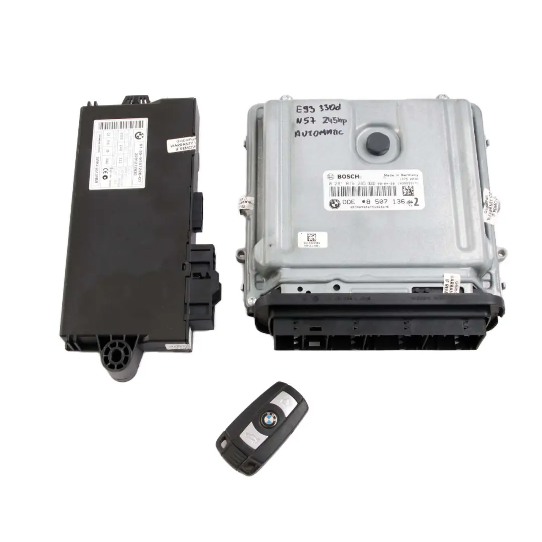 BMW E90 E91 LCI E92 330d Diesel N57 245HP ECU Engine Kit DDE CAS3 + Key - SKU 8507136-2 - Part number 8507136