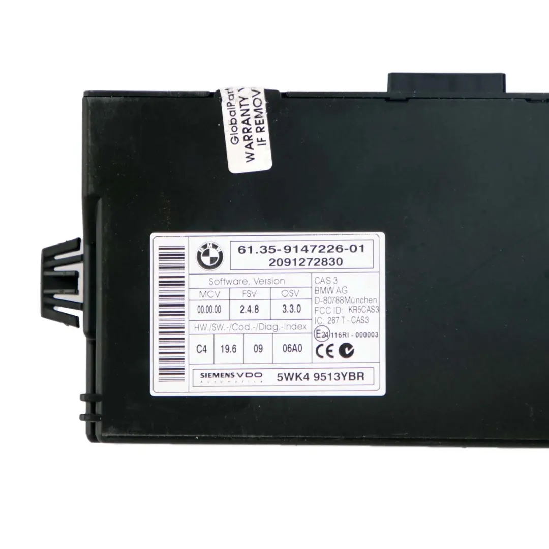 BMW E90 E91 LCI E92 330d Diesel N57 245HP ECU Engine Kit DDE CAS3 + Key - SKU 8507136-2 - Part number 8507136