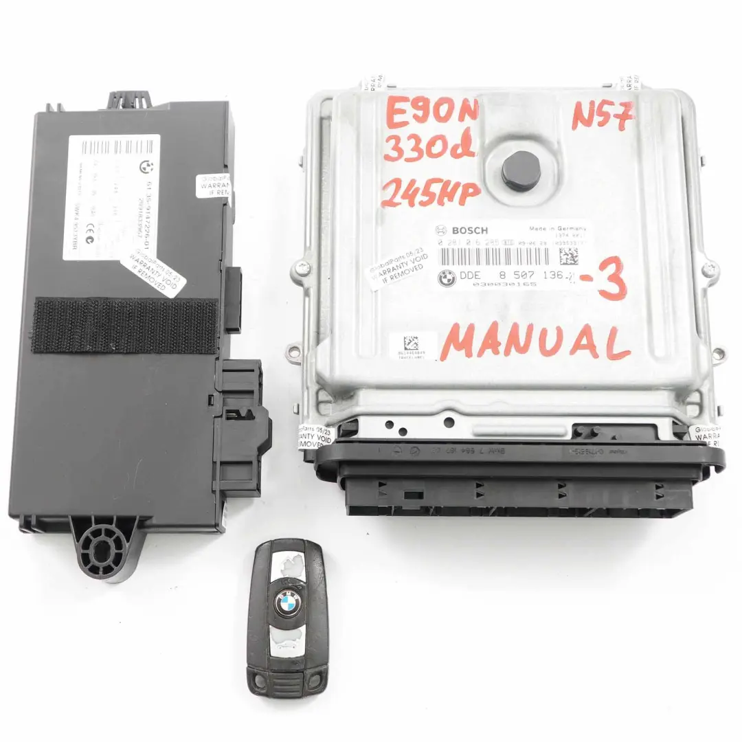 N57 245HP ECU Unidad de Control del Motor DME Caja automática para BMW E90 LCI 330d con número de pieza 8507136 BMW E90 LCI 330d N57 245HP ECU Unidad de Control del Motor DME Caja automática - SKU 8507136 - Número de pieza 8507136