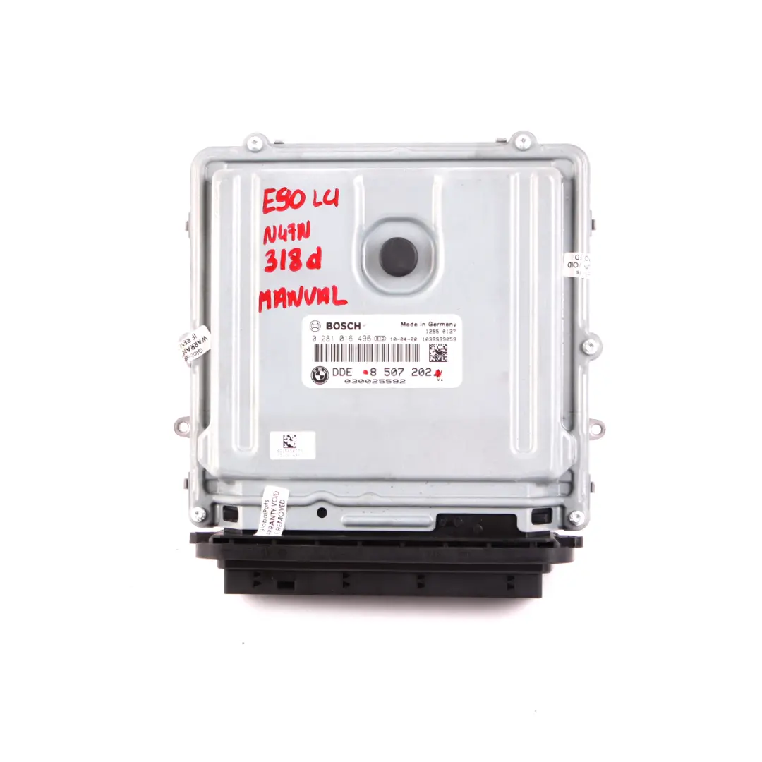 N47N 143HP ECU Engine Control Unit DDE Manual to BMW E90 E91 LCI 318d with Part number 8507202 BMW E90 E91 LCI 318d N47N 143HP ECU Engine Control Unit DDE Manual - SKU 8507202 - Part number 8507202