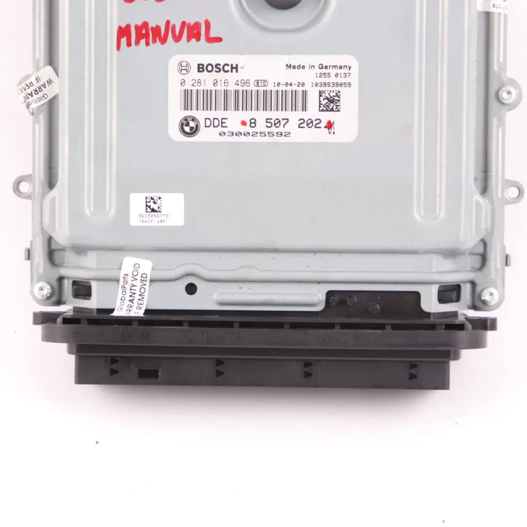 BMW E90 E91 LCI 318d N47N 143HP ECU Unità controllo motore DDE Manuale - SKU 8507202 - Numero di parte 8507202