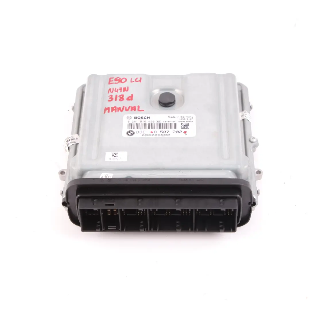 N47N 143HP Komputer Sterownik Silnika ECU DDE do BMW E90 E91 LCI 318d o numerze 8507202 BMW E90 E91 LCI 318d N47N 143HP Komputer Sterownik Silnika ECU DDE - SKU 8507202 - Numer Części 8507202