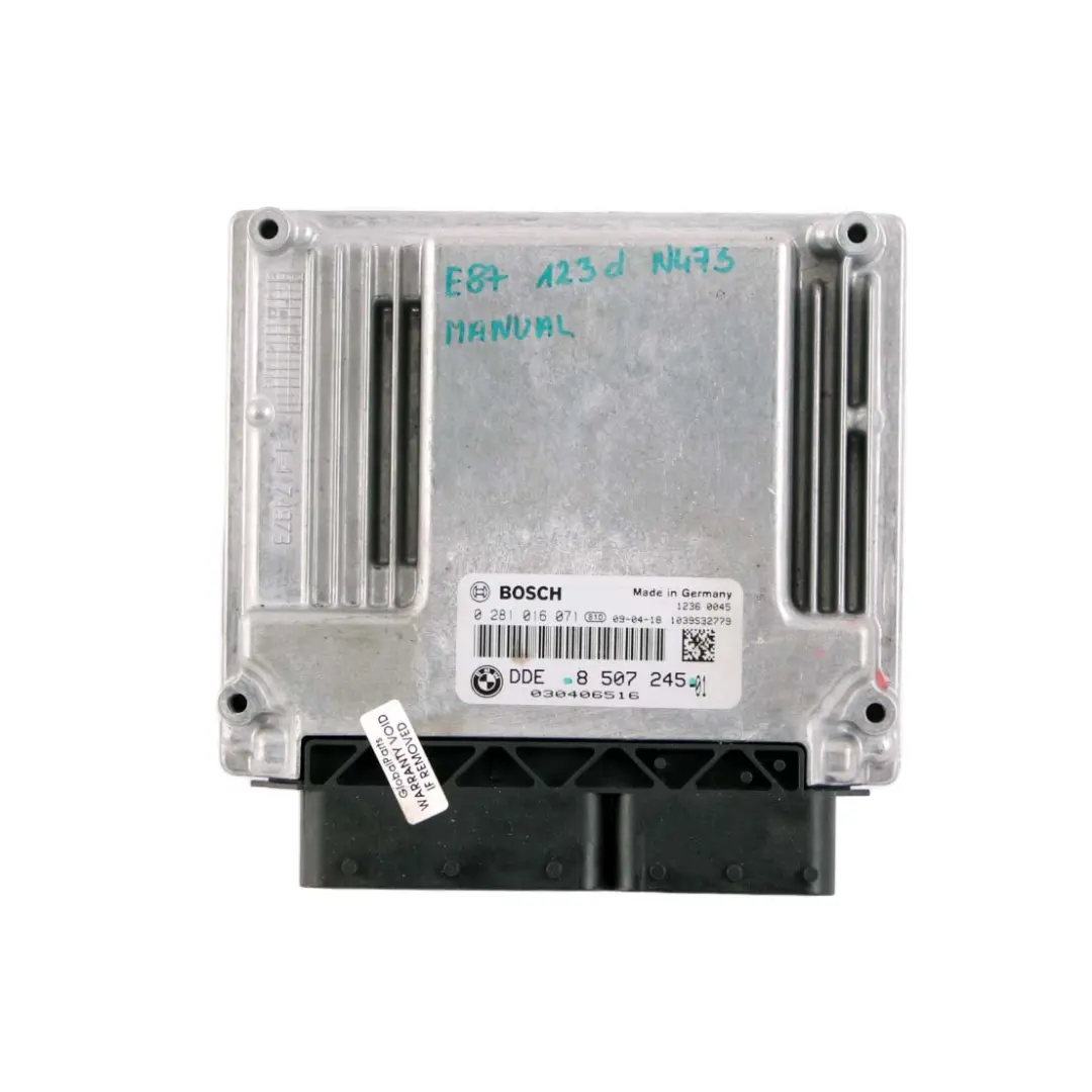 N47S ECU Control Unit DDE Manual to BMW E81 E82 E87 LCI E88 123d Engine with Part number 8507245 BMW E81 E82 E87 LCI E88 123d Engine N47S ECU Control Unit DDE Manual - SKU 8507245 - Part number 8507245