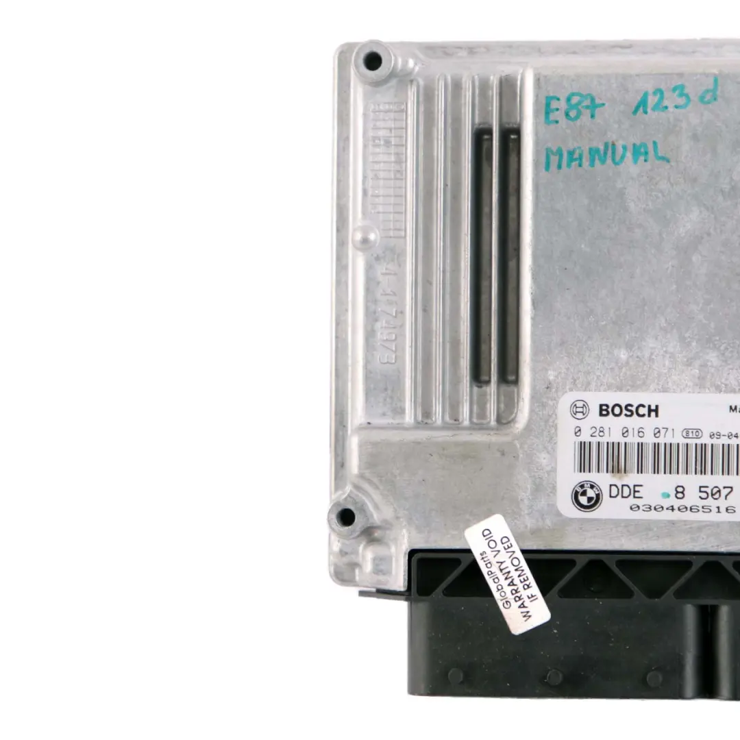 N47S ECU Control Unit DDE Manual to BMW E81 E82 E87 LCI E88 123d Engine with Part number 8507245 BMW E81 E82 E87 LCI E88 123d Engine N47S ECU Control Unit DDE Manual - SKU 8507245 - Part number 8507245