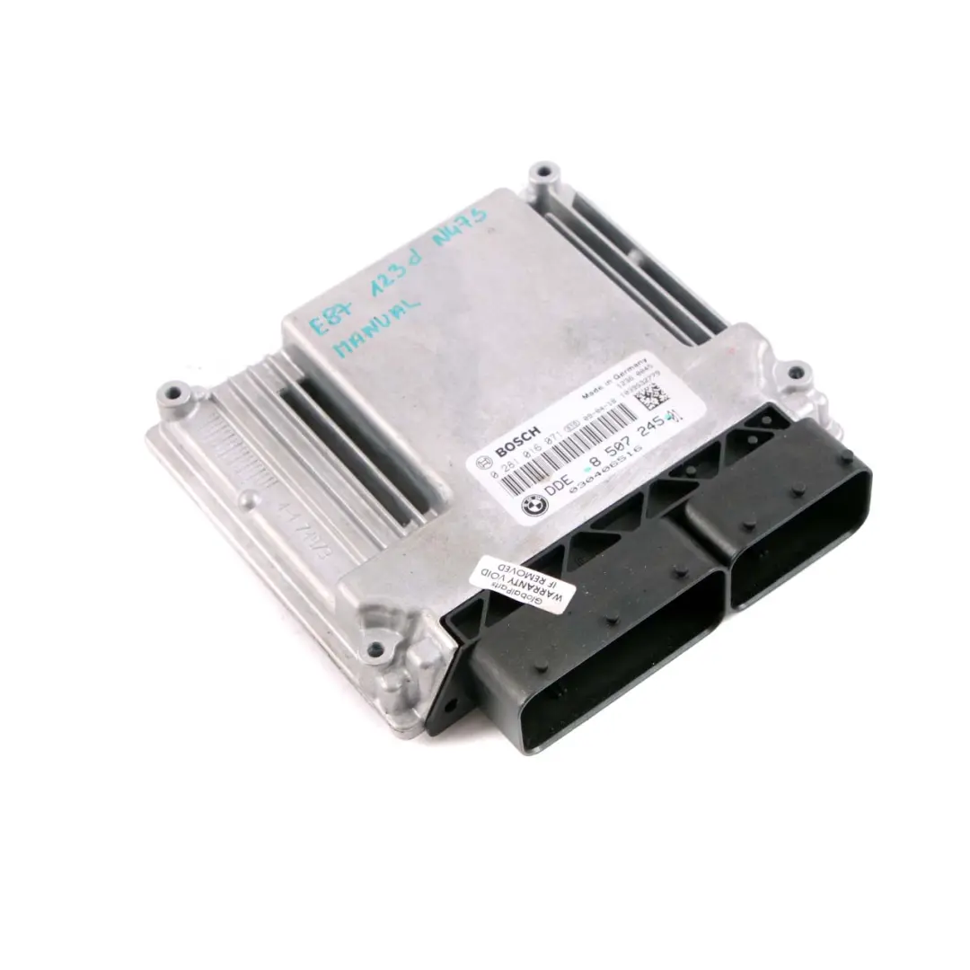 N47S ECU Control Unit DDE Manual to BMW E81 E82 E87 LCI E88 123d Engine with Part number 8507245 BMW E81 E82 E87 LCI E88 123d Engine N47S ECU Control Unit DDE Manual - SKU 8507245 - Part number 8507245
