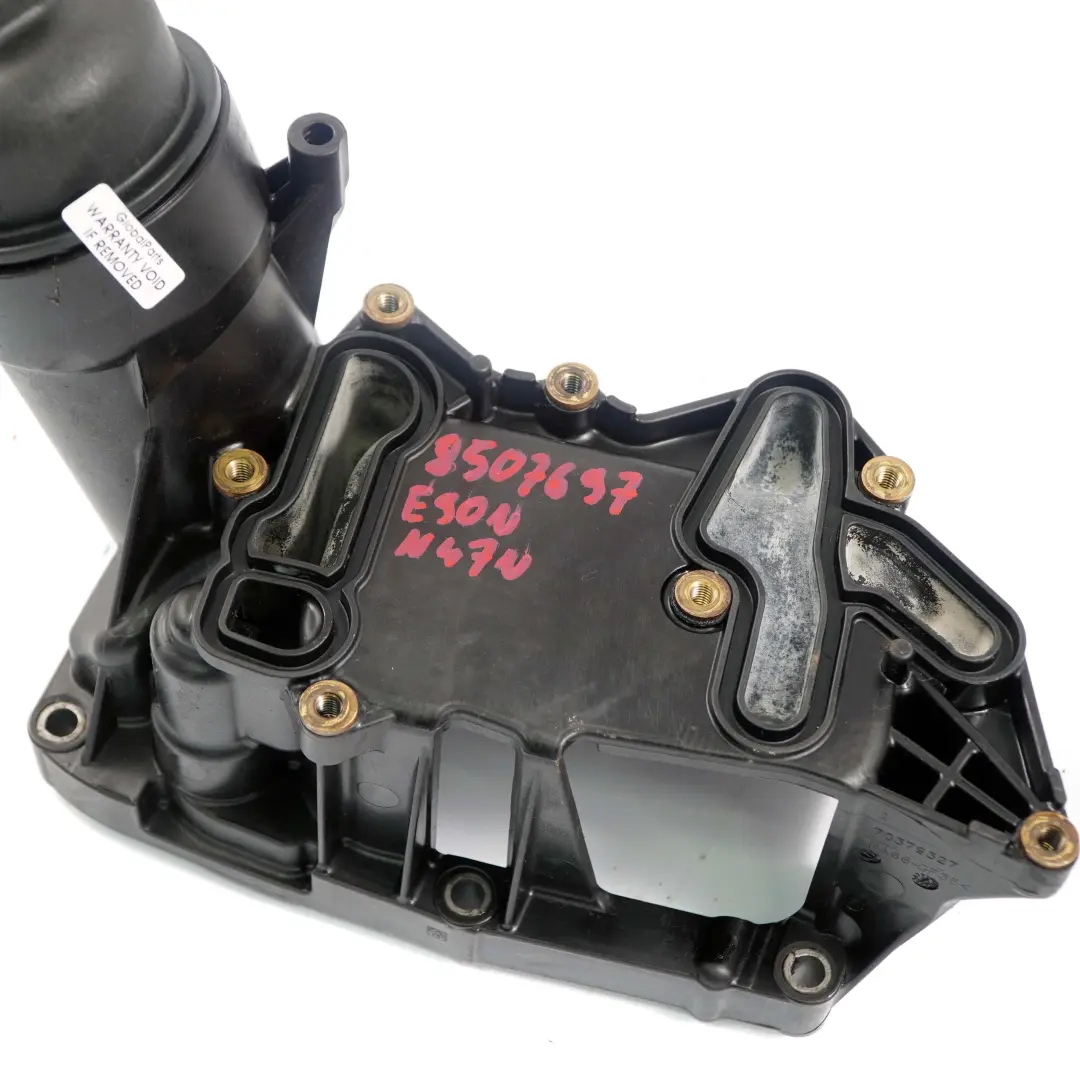 N47N Oil Filter Housing Diesel to BMW F10 F20 F21 F30 F31 with Part number 8507697 BMW F10 F20 F21 F30 F31 N47N Oil Filter Housing Diesel - SKU 8507697 - Part number 8507697