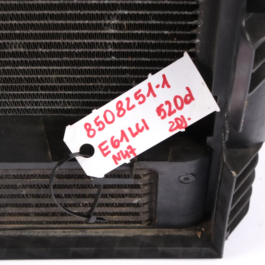 Radiator Pack BMW E60 E61 Engine Cooling Unit Fan Shroud Motor Diesel to with Part number 8508251 Radiator Pack BMW E60 E61 Engine Cooling Unit Fan Shroud Motor Diesel - SKU 8508251-1 - Part number 8508251